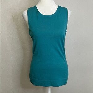 Lafayette 148 Lightweight Sweater Shell Blue Size Small